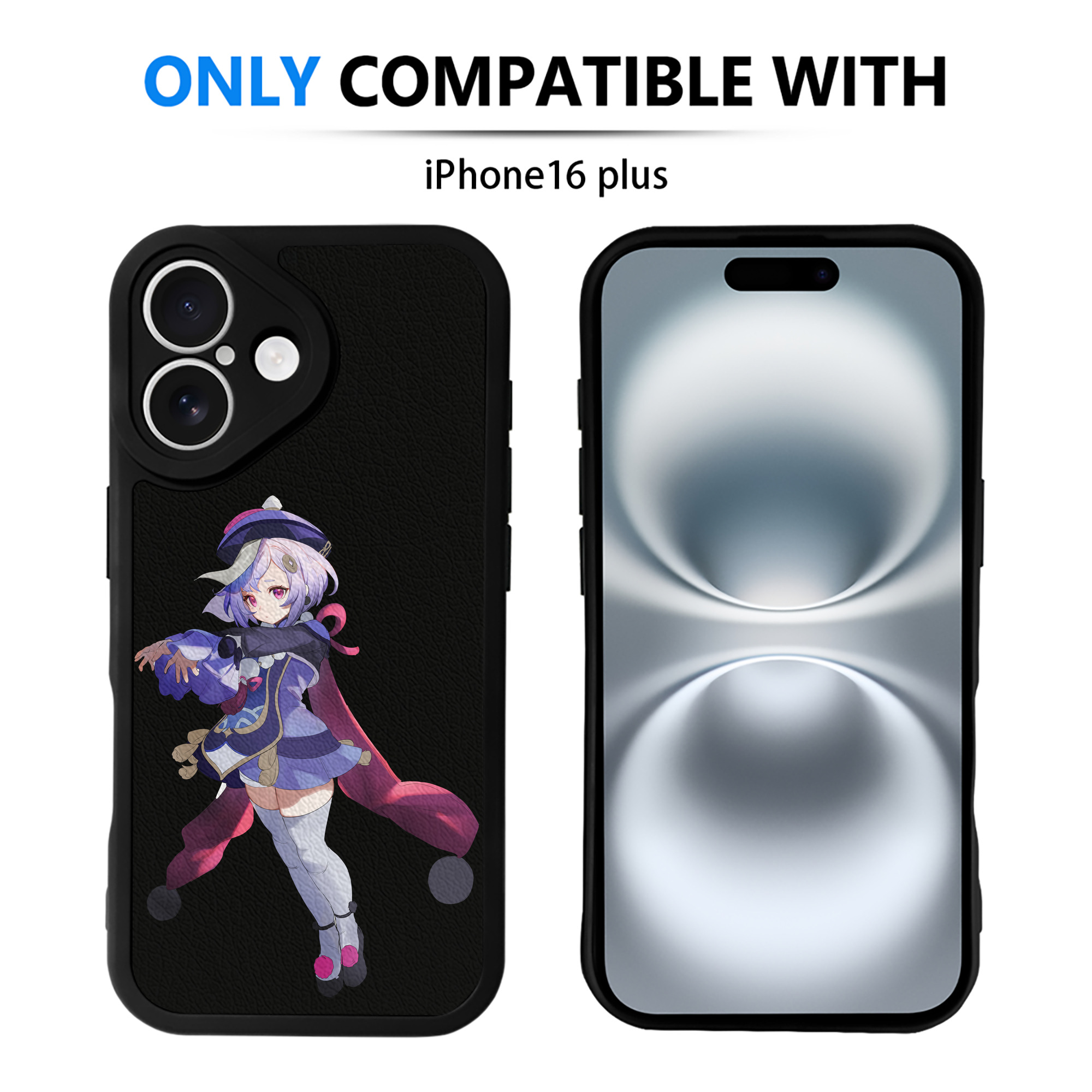 げんし神 七七 なな  genshin Nana 【iPhone 16シリーズ対応】シリコンスマホケース（レザー調） 材質：シリコン